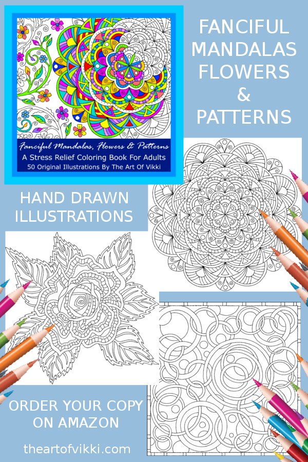 Fanciful Mandalas Flowers And Patterns Available On Amazon