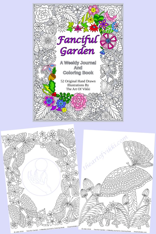 Fanciful Garden Coloring For Adults