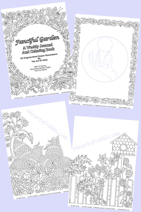 Fanciful Garden Coloring For Adults