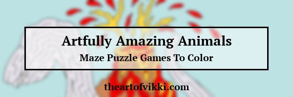 Artfully Amazing Animals Maze And Coloring Book