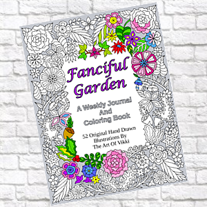 Fanciful Garden - A Weekly Journal And Coloring Book